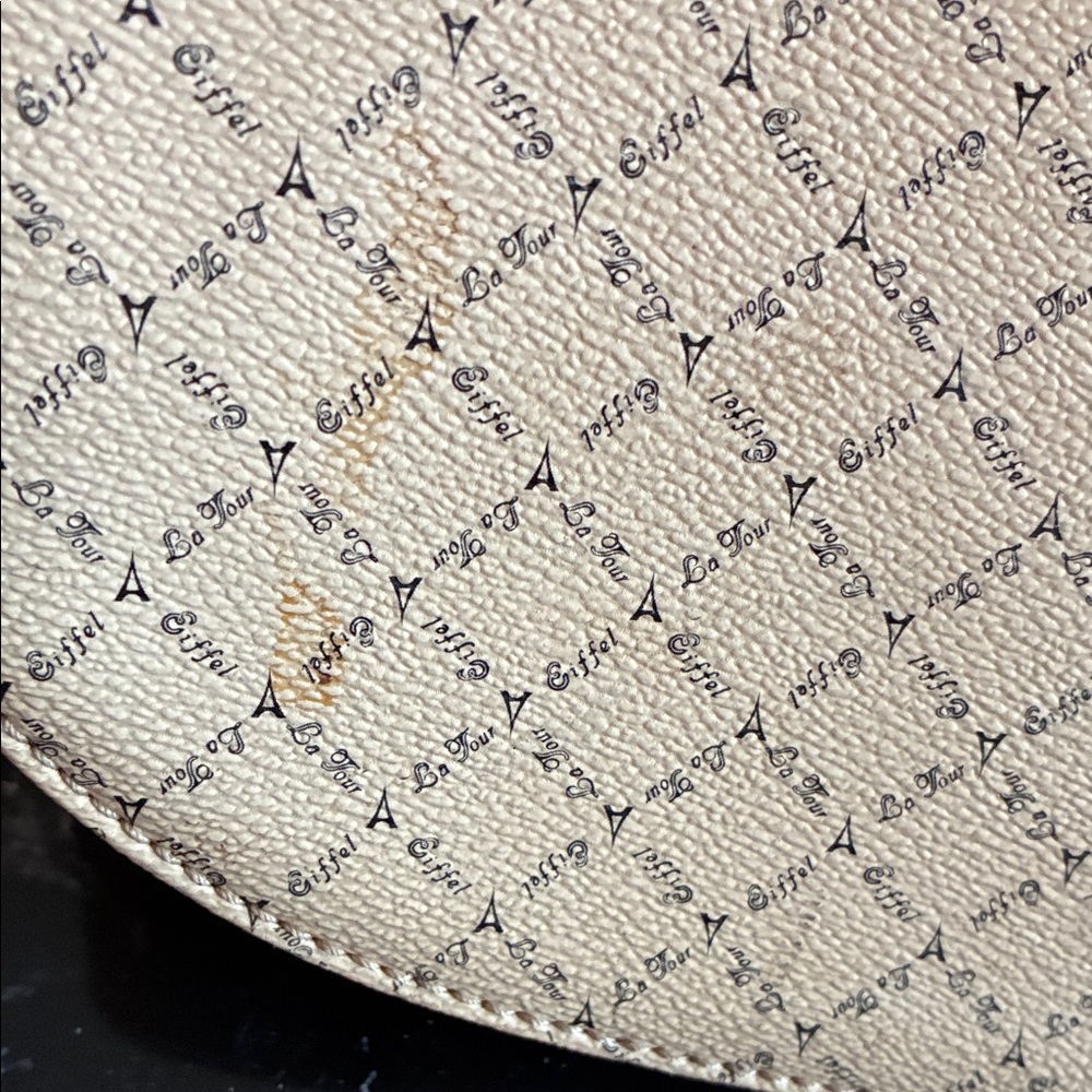 Latour Eiffel 1837 vintage Tan and Brown Patterned Tote Bag - Picture 10 of 10